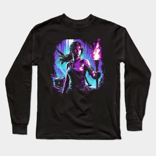 Lara Croft Fan-Art Long Sleeve T-Shirt